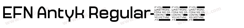 EFN Antyk Regular字体转换